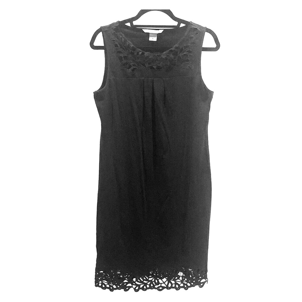 Peter Nygard black shift dress